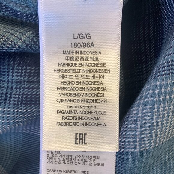 Marmot Men Fairfax Novelty Lightweight Flannel Shirt Large NWT Arctic Navy - Picture 11 of 12